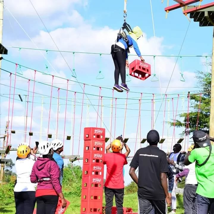 activity during teambuilding in kiambu